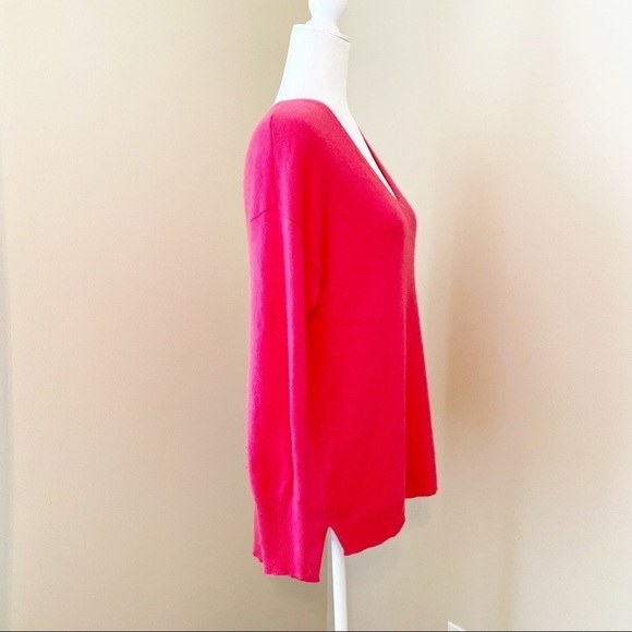 Halogen 100% Cashmere V-Neck Pink Sweater - XL - Picture 2 of 10